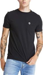 Timberland Dunstan River Ανδρικό T-shirt Μαύρο Με Λογότυπο