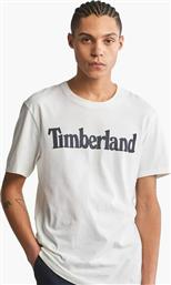 Timberland Kennebec River Ανδρικό T-shirt Λευκό Με Λογότυπο