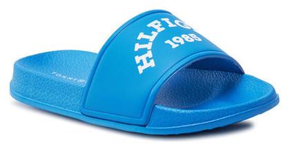 Tommy Hilfiger Παιδικές Σαγιονάρες Slides Μπλε Logo Pool