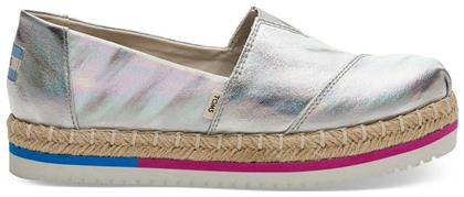 Canvas Platform Υφασμάτινες Γυναικείες Εσπαντρίγιες Iridescent Toms από το Altershops