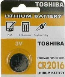 Toshiba Μπαταρία Λιθίου Ρολογιών CR2016 3V 1τμχ