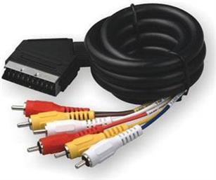 TrustWire AV Cable Scart male - 6x RCA male 1.5m (12334)