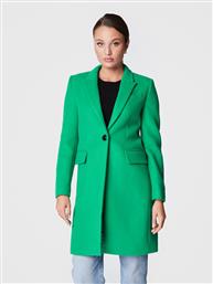 Twinset Μάλλινο Γυναικείο Πράσινο Παλτό με Κουμπιά από το Modivo