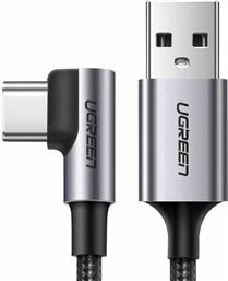 Ugreen Angle (90°) / Braided USB 2.0 Cable USB-C male - USB-A male Μαύρο 2m (50942)