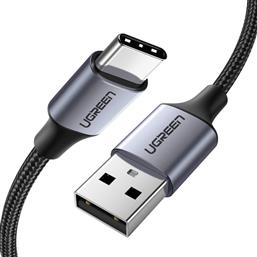 Ugreen Braided USB 2.0 Cable USB-C male - USB-A male Μαύρο 1m (60126) από το e-shop