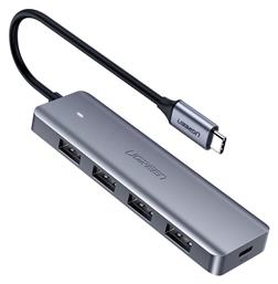 CM219 USB 3.0 Hub 5 Θυρών με σύνδεση USB-C Γκρι Ugreen