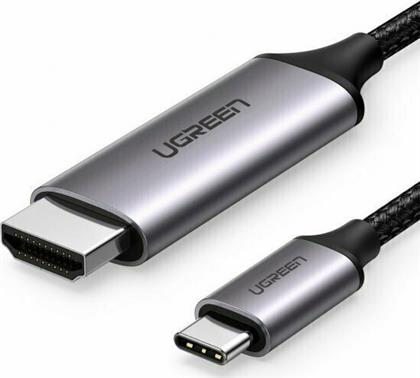 Ugreen HDMI 2.0 Braided Cable HDMI male - USB-C male 1.5m Μαύρο από το Public