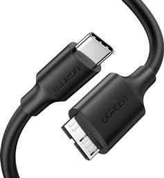 Ugreen Regular USB 3.0 Cable USB-C male - micro USB-B male Μαύρο 1m (20103) από το Public