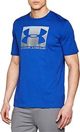 Under Armour Boxed Sportstyle Αθλητικό Ανδρικό T-shirt Μπλε με Λογότυπο