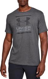 Under Armour GL Foundation Ανδρικό Αθλητικό T-shirt Κοντομάνικο Γκρι από το Z-mall