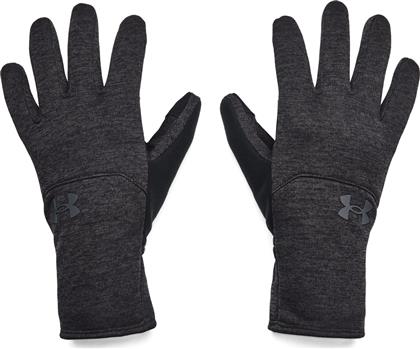 Under Armour Μαύρα Ανδρικά Fleece Γάντια Αφής από το Zakcret Sports