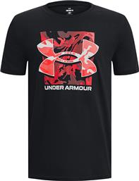 Under Armour Παιδικό T-shirt Κοντομάνικο ΜΑΥΡΟ από το Zakcret Sports