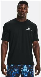 Under Armour Rush Energy Ανδρικό T-shirt Κοντομάνικο Μαύρο από το Cosmos Sport