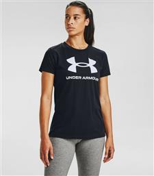 Under Armour Sportstyle Graphic Γυναικείο Αθλητικό T-shirt Fast Drying Μαύρο από το MybrandShoes