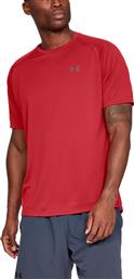Under Armour Tech 2.0 Αθλητικό Ανδρικό T-shirt Κόκκινο Μονόχρωμο από το Cosmos Sport