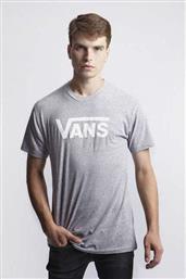 Vans Classic Heat Athletic Ανδρικό T-shirt Γκρι με Λογότυπο από το MybrandShoes