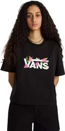 Vans Γυναικείο Crop T-shirt Μαύρο