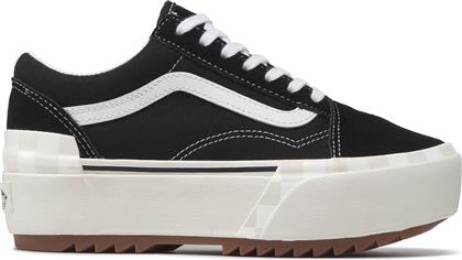 Vans Old Skool Stacked Flatforms Sneakers Μαύρα από το Spartoo