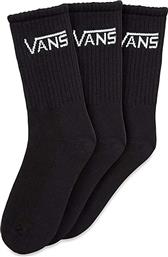 Vans Παιδικές Κάλτσες Μακριές Μαύρες 3 Ζευγάρια