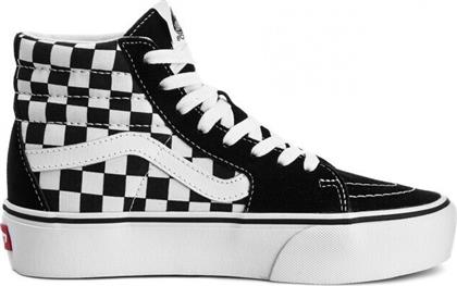 Vans Sk8-hi Platform 2 Checkerboard True Ανδρικά Sneakers Checkerboard / True White από το Spartoo