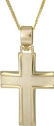 Βαπτιστικοί Σταυροί με Αλυσίδα Βαπτιστικός σταυρός χρυσός 9Κ C012890 012890C Ανδρικό Χρυσός 9 Καράτια