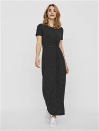 Vero Moda Maxi All Day Φόρεμα Κοντομάνικο Μαύρο από το Plus4u