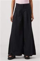 Vero Moda Γυναικείο Υφασμάτινο Παντελόνι σε Wide Γραμμή Black από το The Fashion Project
