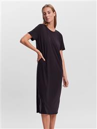 Vero Moda Καλοκαιρινό Midi T-shirt Φόρεμα Μαύρο