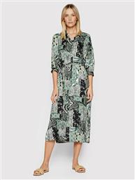 Vero Moda Midi All Day Φόρεμα Σεμιζιέ με Μανίκι 3/4 Χακί από το Plus4u