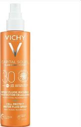 Vichy Capital Soleil Cell Protect Water Fluid Αντηλιακή Κρέμα για το Σώμα SPF30 σε Spray 200ml από το Pharm24