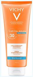 Capital Soleil Fresh Hydrating Milk Αδιάβροχη Αντηλιακή Κρέμα για το Σώμα SPF30 300ml Vichy από το Pharm24