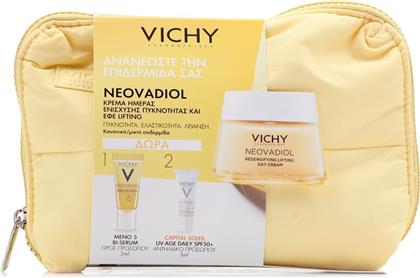 Vichy Promo Νeovadiol Redensifying Cream Αντιγηραντικη Κρεμα Προσωπου Ημερας 50ml & Neovadiol Meno 5 Bi-serum 5ml & Αντηλιακο Προσωπου Capital Soleil Uv Age Daily Spf50+