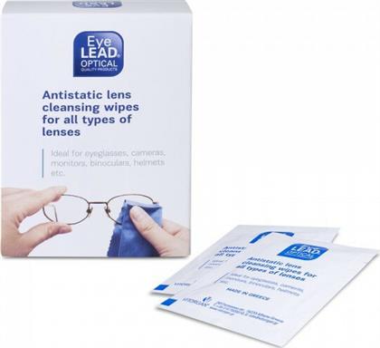 Eyelead Antistatic Lens Cleansing Wipes Μαντηλάκια Καθαρισμού Γυαλιών Αντιθαμβωτικά & Αντιστατικά 10τμχ