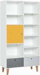 Βιβλιοθήκη Concept Plus Κίτρινη 105x45x201.3cm από το Polihome