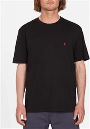 Volcom Blanks Ανδρικό T-shirt Μαύρο Μονόχρωμο