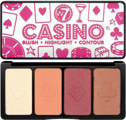 W7 Cosmetics Casino Blush Highlight & Contour Palette