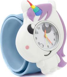 Wacky Slap 3D Unicorn Παιδικό Αναλογικό Ρολόι με Λουράκι από Καουτσούκ/Πλαστικό Λευκό από το Toyscenter