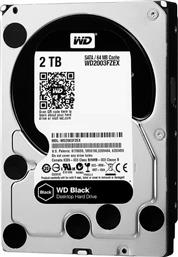 Western Digital Black 2TB HDD Σκληρός Δίσκος 3.5'' SATA III 7200rpm με 64MB Cache για Desktop