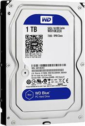 Western Digital Blue 1TB HDD Σκληρός Δίσκος 3.5'' SATA III 7200rpm με 64MB Cache για Desktop