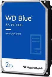 Western Digital Blue CMR 2TB HDD Σκληρός Δίσκος 3.5'' SATA III 5400rpm με 64MB Cache για Καταγραφικό
