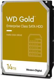 Western Digital Gold 14TB HDD Σκληρός Δίσκος 3.5'' SATA III 7200rpm με 512MB Cache για NAS / Server