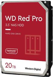 Western Digital Red Pro 20TB HDD Σκληρός Δίσκος 3.5'' SATA III 7200rpm με 512MB Cache για NAS / Server