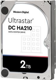 Western Digital Ultrastar DC HA210 2TB HDD Σκληρός Δίσκος 3.5'' SATA III 7200rpm με 128MB Cache για Καταγραφικό / NAS / Server