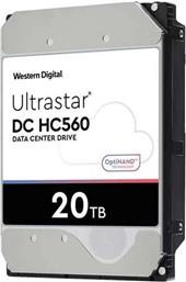 Western Digital Ultrastar DC HC560 SE 20TB HDD Σκληρός Δίσκος 3.5'' SAS 3.0 7200rpm με 512MB Cache για NAS / Server