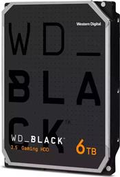 Western Digital WD Black 6TB HDD Σκληρός Δίσκος 3.5'' SATA III 7200rpm για Desktop