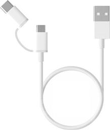 Xiaomi Regular USB to Type-C / micro USB Cable Λευκό 0.3m (SJV4083TY) από το e-shop