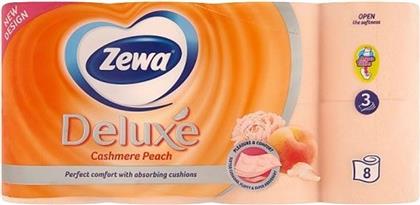 Zewa Χαρτί Υγείας Delux Peach 8 Ρολά 3 Φύλλων 100gr