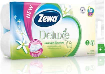 Zewa Χαρτί Υγείας Deluxe Jasmine 8 Ρολά 3 Φύλλων