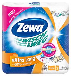 Χαρτί Κουζίνας Wisch & Weg Extra Lang 2 Ρολά 188gr Zewa από το ΑΒ Βασιλόπουλος