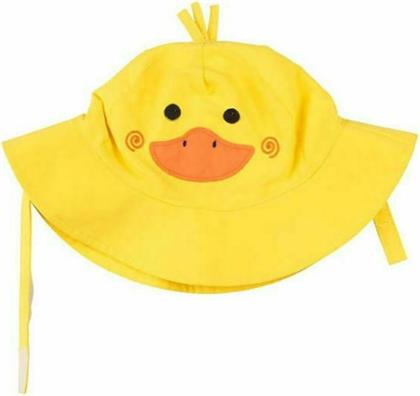 Zoocchini Παιδικό Καπέλο Bucket Υφασμάτινο Αντηλιακό Παπάκι Κίτρινο από το Spitishop